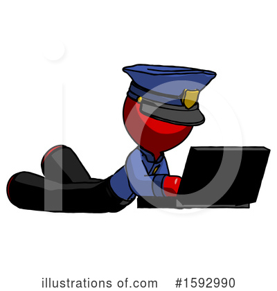 Royalty-Free (RF) Red Design Mascot Clipart Illustration by Leo Blanchette - Stock Sample #1592990