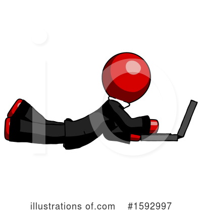 Royalty-Free (RF) Red Design Mascot Clipart Illustration by Leo Blanchette - Stock Sample #1592997