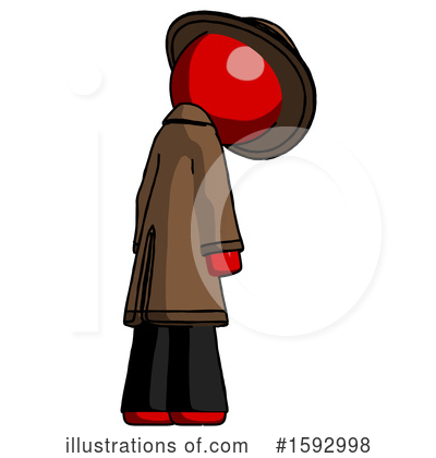 Royalty-Free (RF) Red Design Mascot Clipart Illustration by Leo Blanchette - Stock Sample #1592998