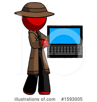 Royalty-Free (RF) Red Design Mascot Clipart Illustration by Leo Blanchette - Stock Sample #1593005