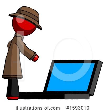 Royalty-Free (RF) Red Design Mascot Clipart Illustration by Leo Blanchette - Stock Sample #1593010