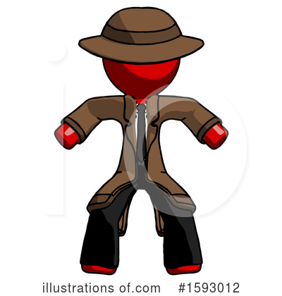 Royalty-Free (RF) Red Design Mascot Clipart Illustration by Leo Blanchette - Stock Sample #1593012