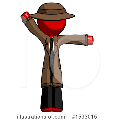 Royalty-Free (RF) Red Design Mascot Clipart Illustration by Leo Blanchette - Stock Sample #1593015