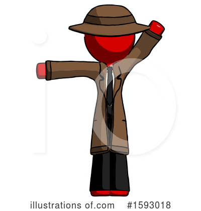Royalty-Free (RF) Red Design Mascot Clipart Illustration by Leo Blanchette - Stock Sample #1593018
