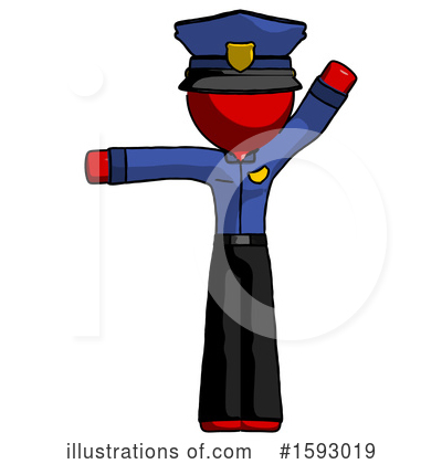 Royalty-Free (RF) Red Design Mascot Clipart Illustration by Leo Blanchette - Stock Sample #1593019