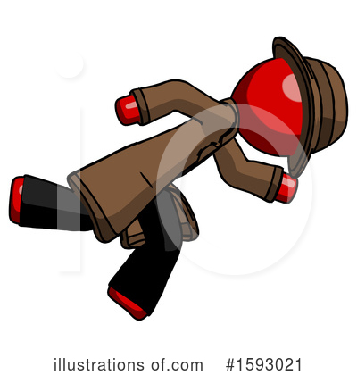 Royalty-Free (RF) Red Design Mascot Clipart Illustration by Leo Blanchette - Stock Sample #1593021