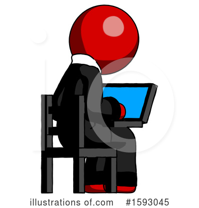Royalty-Free (RF) Red Design Mascot Clipart Illustration by Leo Blanchette - Stock Sample #1593045