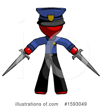 Royalty-Free (RF) Red Design Mascot Clipart Illustration by Leo Blanchette - Stock Sample #1593049