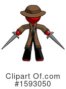 Red Design Mascot Clipart #1593050 by Leo Blanchette