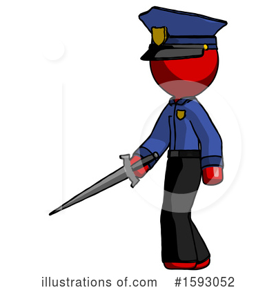 Royalty-Free (RF) Red Design Mascot Clipart Illustration by Leo Blanchette - Stock Sample #1593052