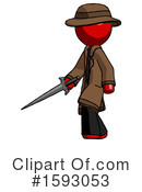 Red Design Mascot Clipart #1593053 by Leo Blanchette