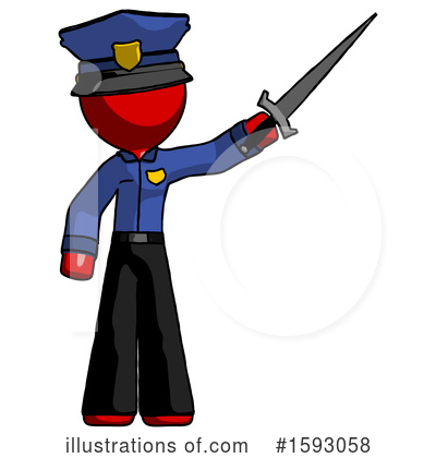 Royalty-Free (RF) Red Design Mascot Clipart Illustration by Leo Blanchette - Stock Sample #1593058