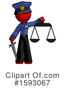Red Design Mascot Clipart #1593067 by Leo Blanchette