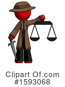 Red Design Mascot Clipart #1593068 by Leo Blanchette