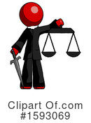 Red Design Mascot Clipart #1593069 by Leo Blanchette