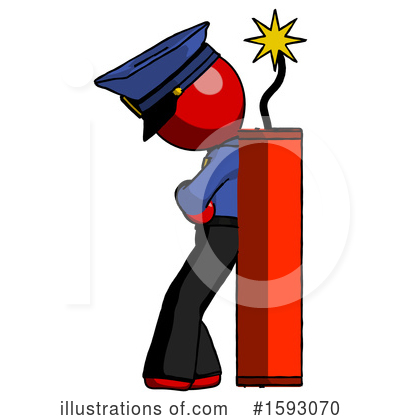 Royalty-Free (RF) Red Design Mascot Clipart Illustration by Leo Blanchette - Stock Sample #1593070