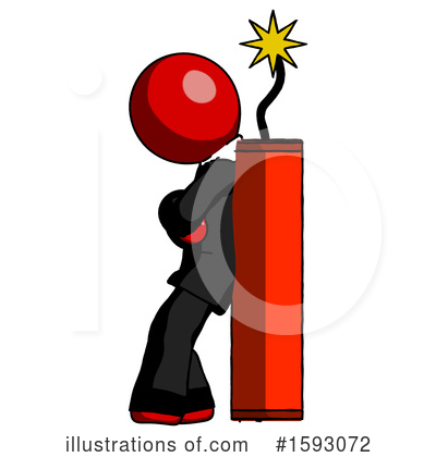 Royalty-Free (RF) Red Design Mascot Clipart Illustration by Leo Blanchette - Stock Sample #1593072