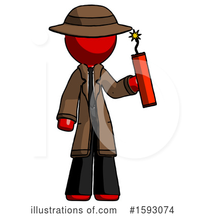 Royalty-Free (RF) Red Design Mascot Clipart Illustration by Leo Blanchette - Stock Sample #1593074