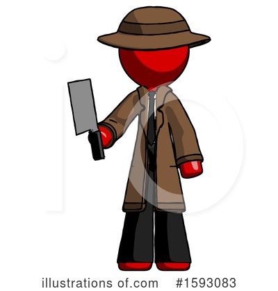 Royalty-Free (RF) Red Design Mascot Clipart Illustration by Leo Blanchette - Stock Sample #1593083