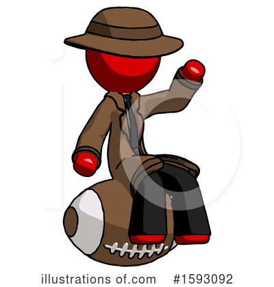 Royalty-Free (RF) Red Design Mascot Clipart Illustration by Leo Blanchette - Stock Sample #1593092