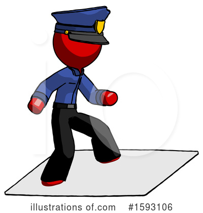 Royalty-Free (RF) Red Design Mascot Clipart Illustration by Leo Blanchette - Stock Sample #1593106