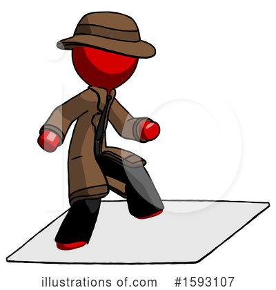 Royalty-Free (RF) Red Design Mascot Clipart Illustration by Leo Blanchette - Stock Sample #1593107