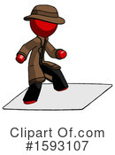 Red Design Mascot Clipart #1593107 by Leo Blanchette