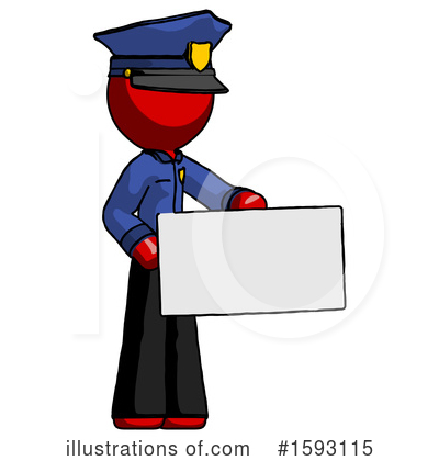 Royalty-Free (RF) Red Design Mascot Clipart Illustration by Leo Blanchette - Stock Sample #1593115