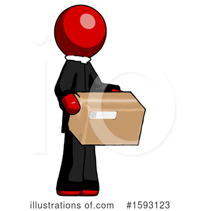 Royalty-Free (RF) Red Design Mascot Clipart Illustration by Leo Blanchette - Stock Sample #1593123