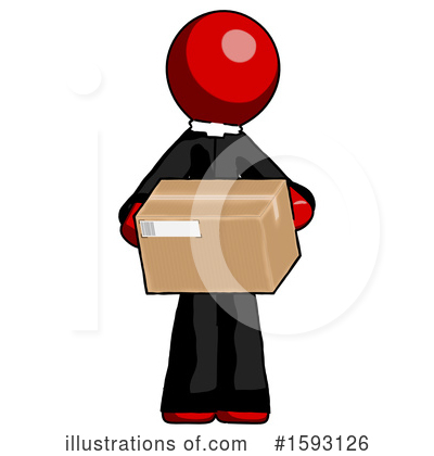 Royalty-Free (RF) Red Design Mascot Clipart Illustration by Leo Blanchette - Stock Sample #1593126
