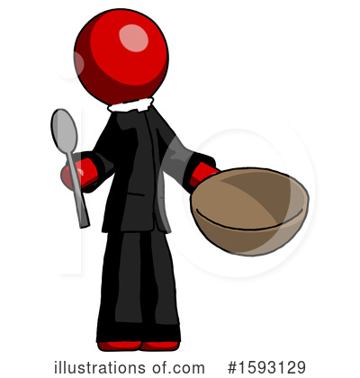 Royalty-Free (RF) Red Design Mascot Clipart Illustration by Leo Blanchette - Stock Sample #1593129