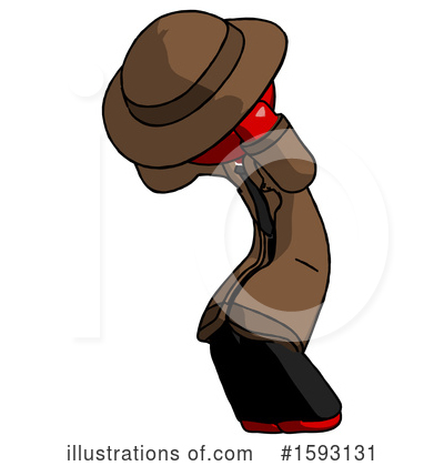 Royalty-Free (RF) Red Design Mascot Clipart Illustration by Leo Blanchette - Stock Sample #1593131