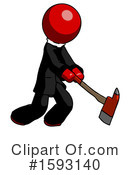 Red Design Mascot Clipart #1593140 by Leo Blanchette