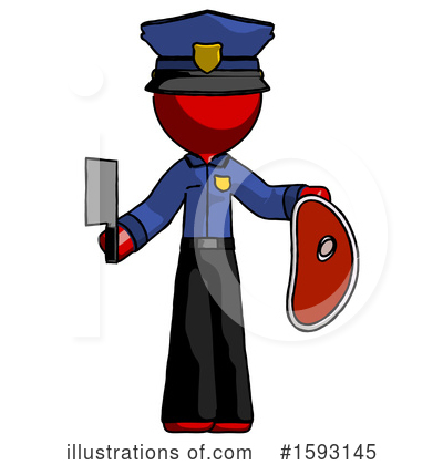 Royalty-Free (RF) Red Design Mascot Clipart Illustration by Leo Blanchette - Stock Sample #1593145