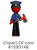 Red Design Mascot Clipart #1593148 by Leo Blanchette