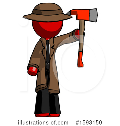 Royalty-Free (RF) Red Design Mascot Clipart Illustration by Leo Blanchette - Stock Sample #1593150