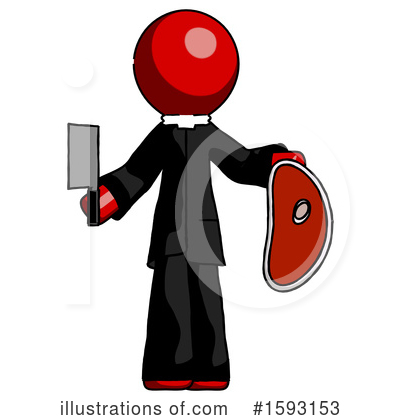 Royalty-Free (RF) Red Design Mascot Clipart Illustration by Leo Blanchette - Stock Sample #1593153
