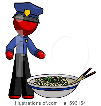 Royalty-Free (RF) Red Design Mascot Clipart Illustration by Leo Blanchette - Stock Sample #1593154