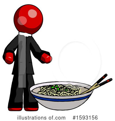 Royalty-Free (RF) Red Design Mascot Clipart Illustration by Leo Blanchette - Stock Sample #1593156