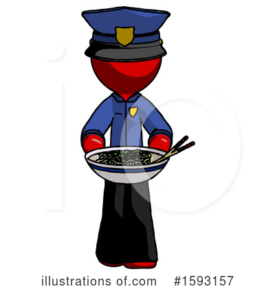 Royalty-Free (RF) Red Design Mascot Clipart Illustration by Leo Blanchette - Stock Sample #1593157