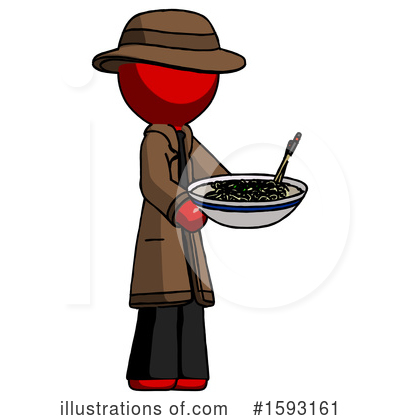 Royalty-Free (RF) Red Design Mascot Clipart Illustration by Leo Blanchette - Stock Sample #1593161