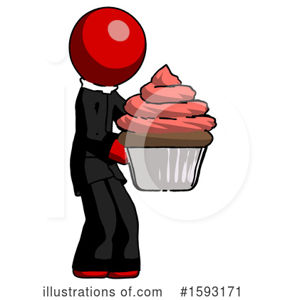 Royalty-Free (RF) Red Design Mascot Clipart Illustration by Leo Blanchette - Stock Sample #1593171
