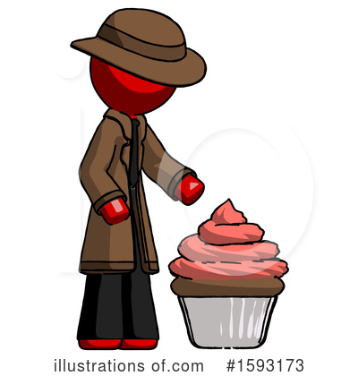 Royalty-Free (RF) Red Design Mascot Clipart Illustration by Leo Blanchette - Stock Sample #1593173