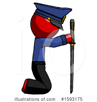 Royalty-Free (RF) Red Design Mascot Clipart Illustration by Leo Blanchette - Stock Sample #1593175