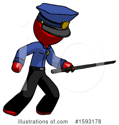 Royalty-Free (RF) Red Design Mascot Clipart Illustration by Leo Blanchette - Stock Sample #1593178