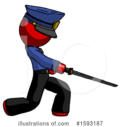 Royalty-Free (RF) Red Design Mascot Clipart Illustration by Leo Blanchette - Stock Sample #1593187