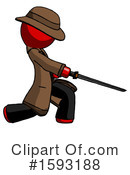 Red Design Mascot Clipart #1593188 by Leo Blanchette