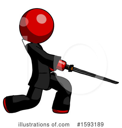Royalty-Free (RF) Red Design Mascot Clipart Illustration by Leo Blanchette - Stock Sample #1593189