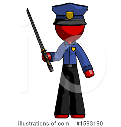 Royalty-Free (RF) Red Design Mascot Clipart Illustration by Leo Blanchette - Stock Sample #1593190