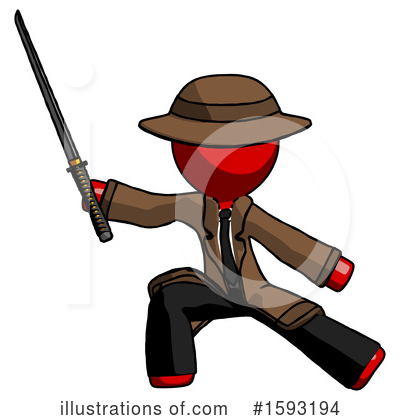 Royalty-Free (RF) Red Design Mascot Clipart Illustration by Leo Blanchette - Stock Sample #1593194